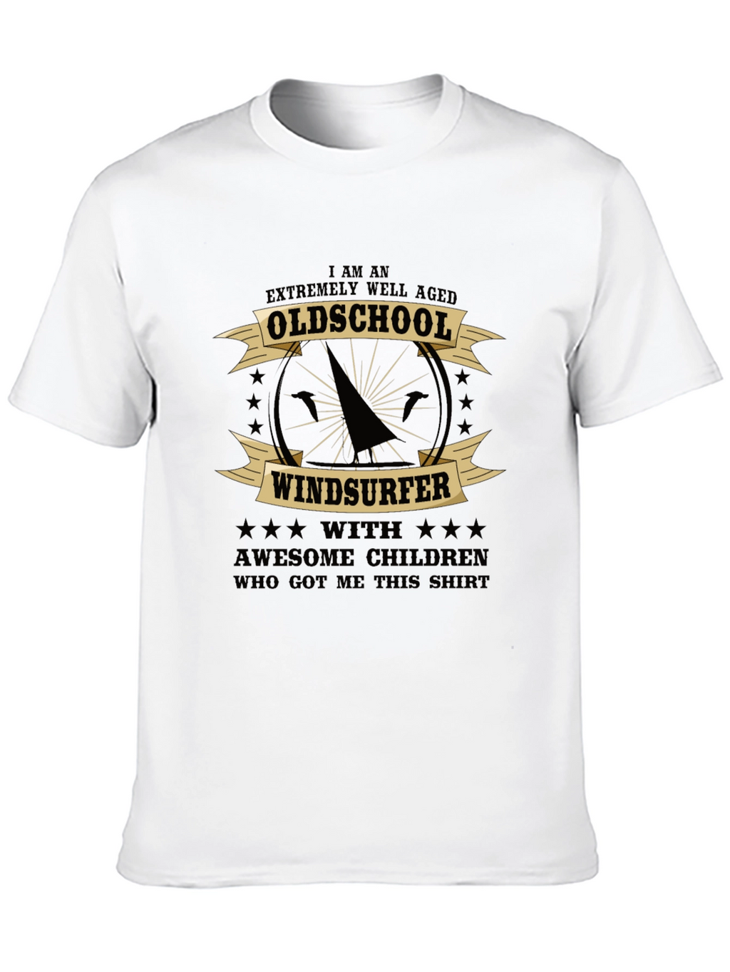 Oldschool Windsurfer Graphic T-Shirt