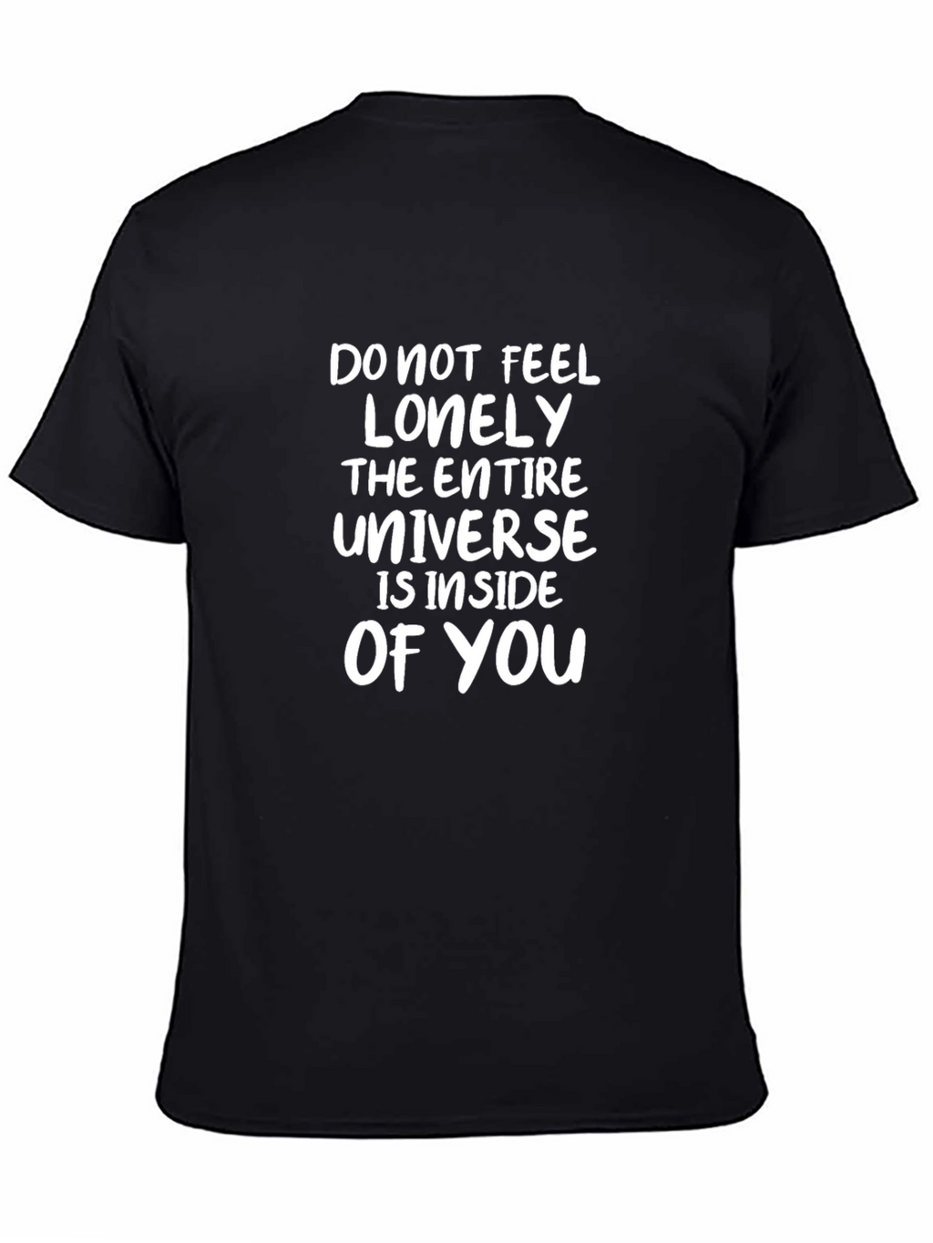 Inspirational Universe Inside You Black T-Shirt