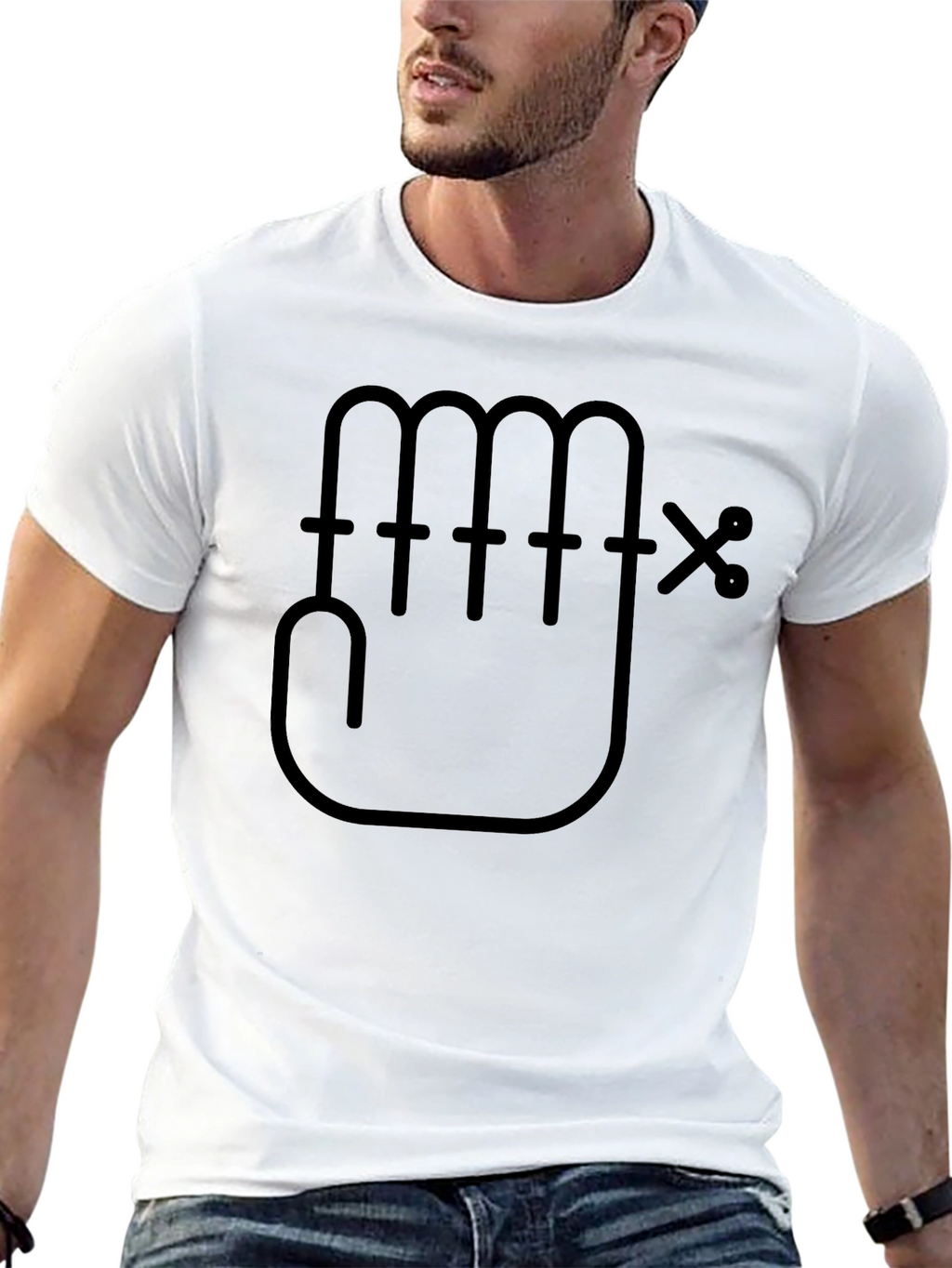 Graphic Hand Tee - Modern Design