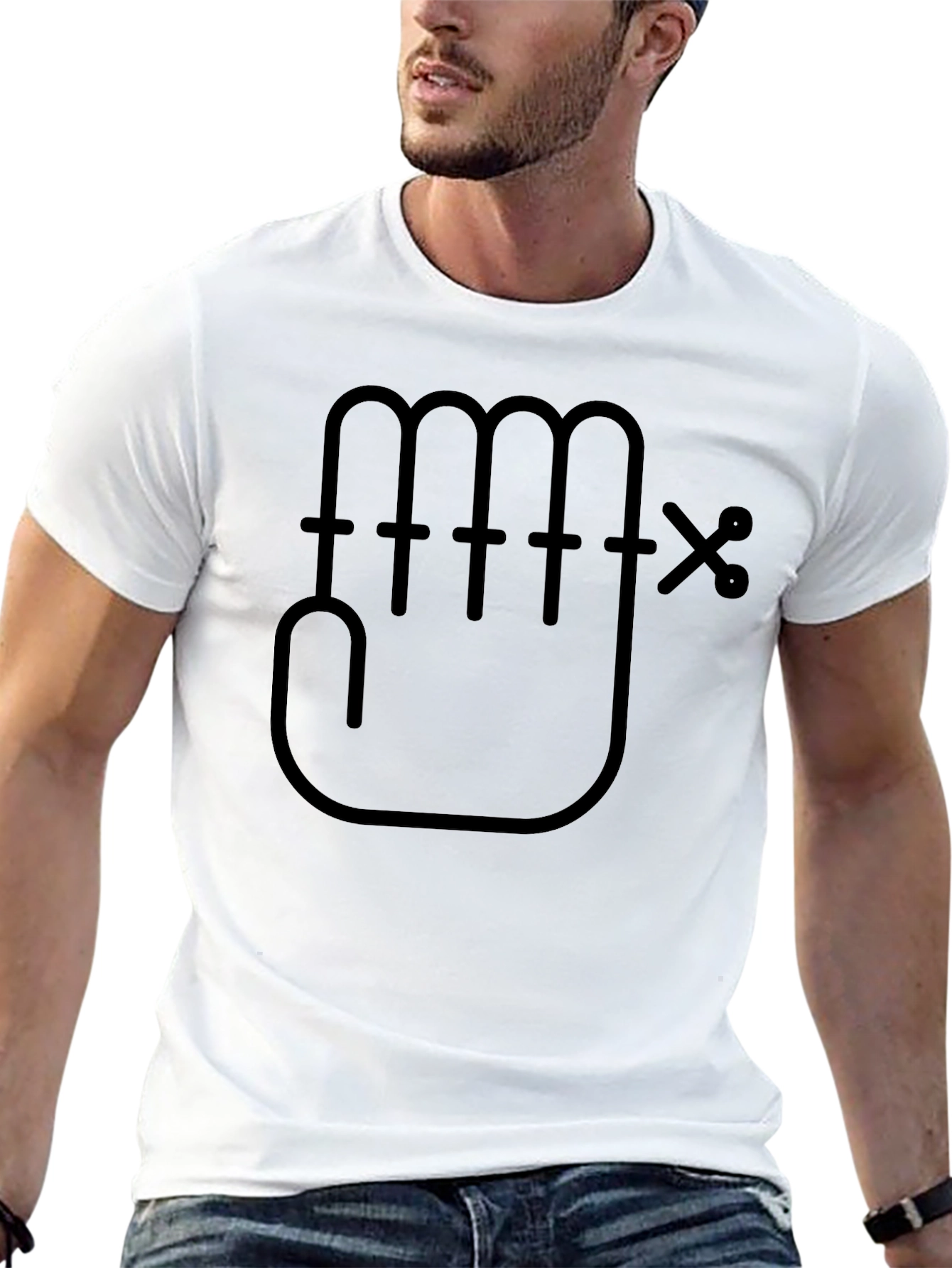 Graphic Hand Tee - Modern Design