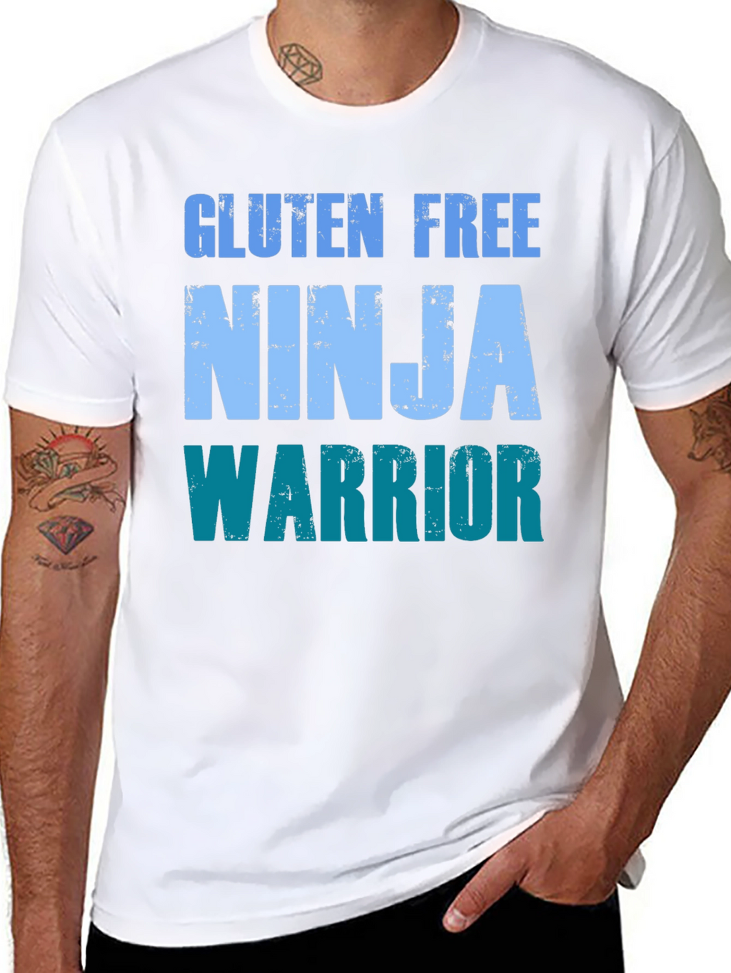 Gluten Free Ninja Warrior Novelty T-Shirt