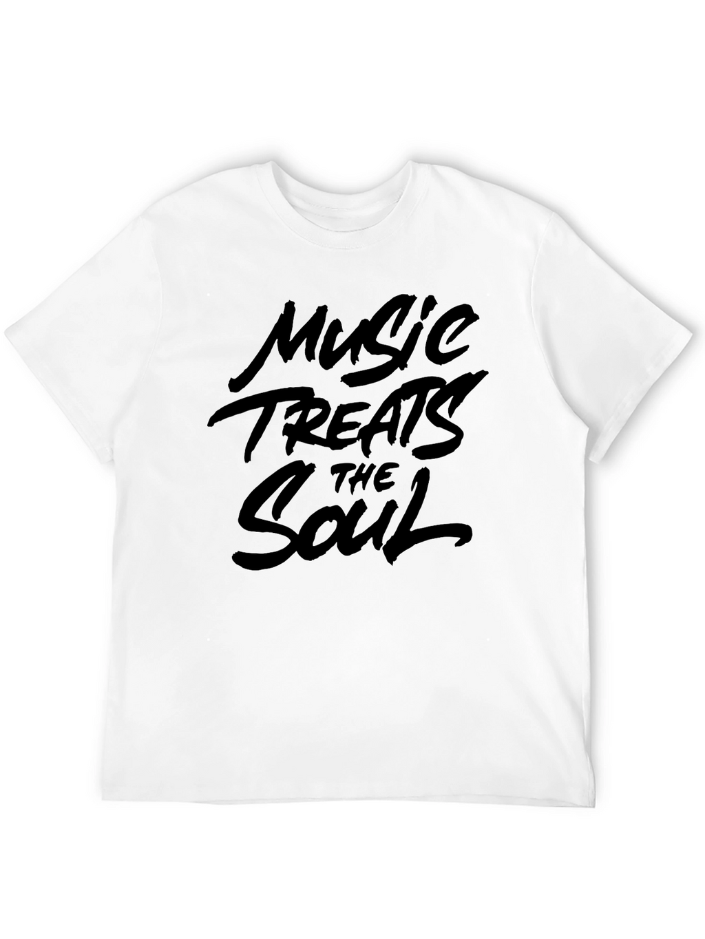 Music Treats The Soul Black Graphic Tee