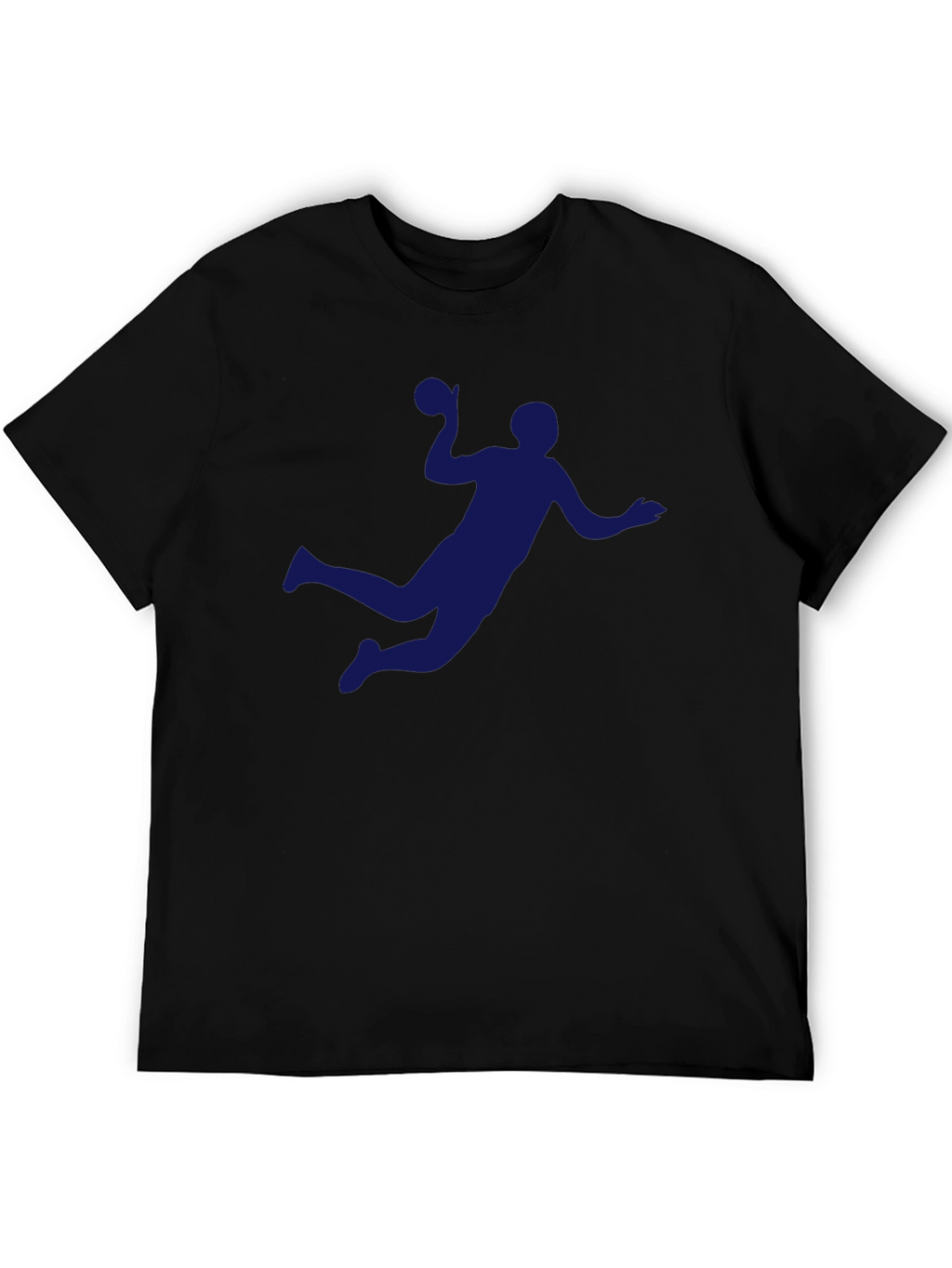 Handball Player Graphic Tee - Sporty Black T-Shirt