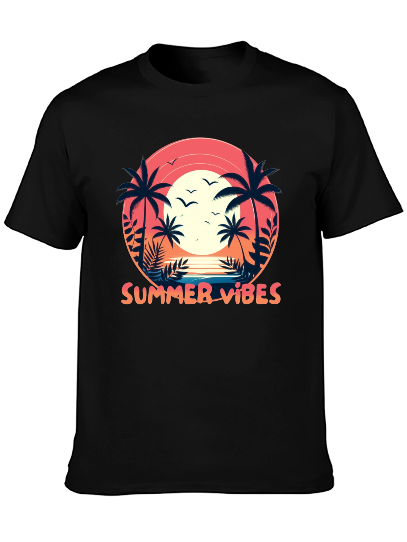 Summer Vibes Palm Tree T-Shirt