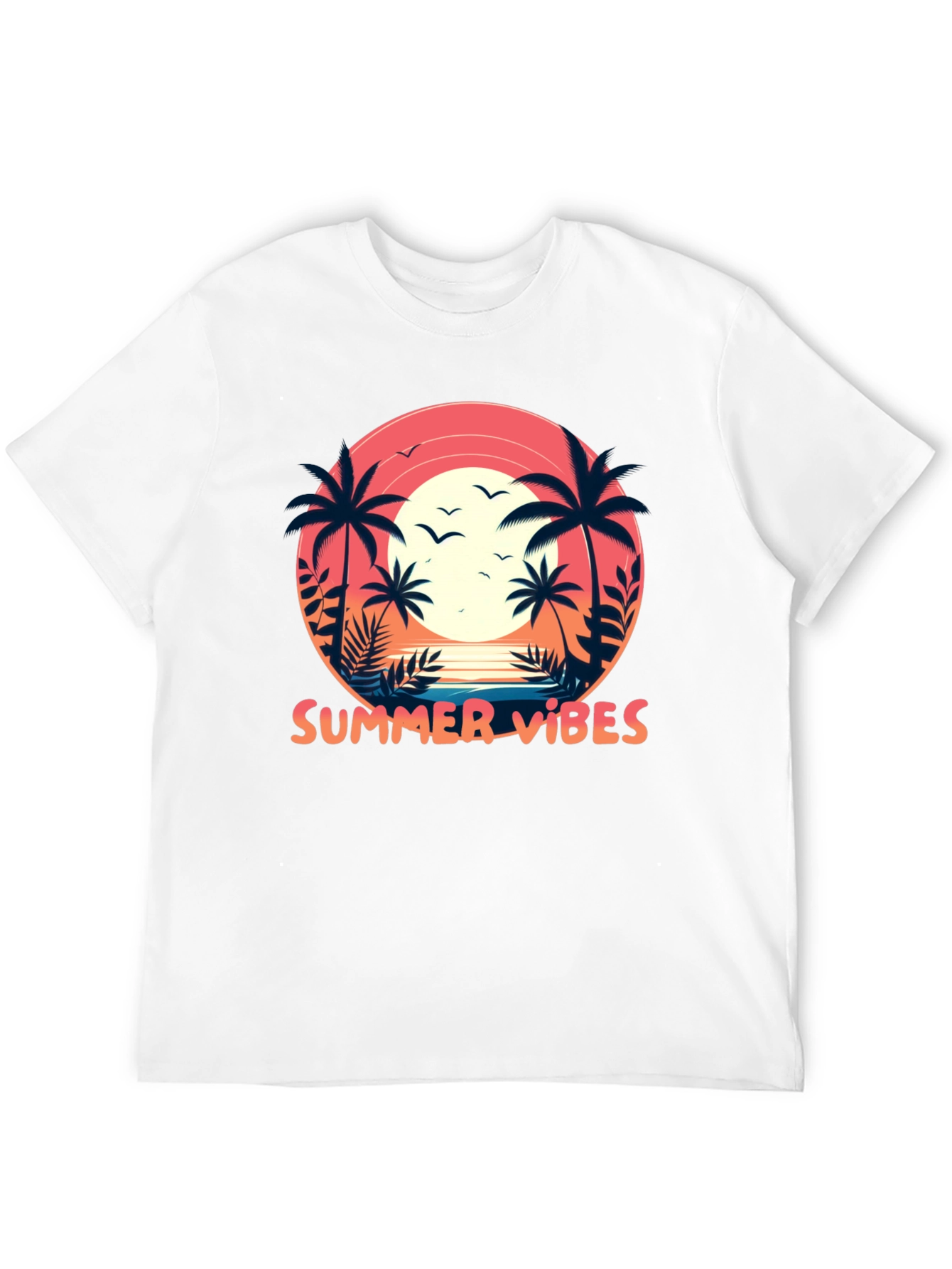 Summer Vibes Palm Tree T-Shirt