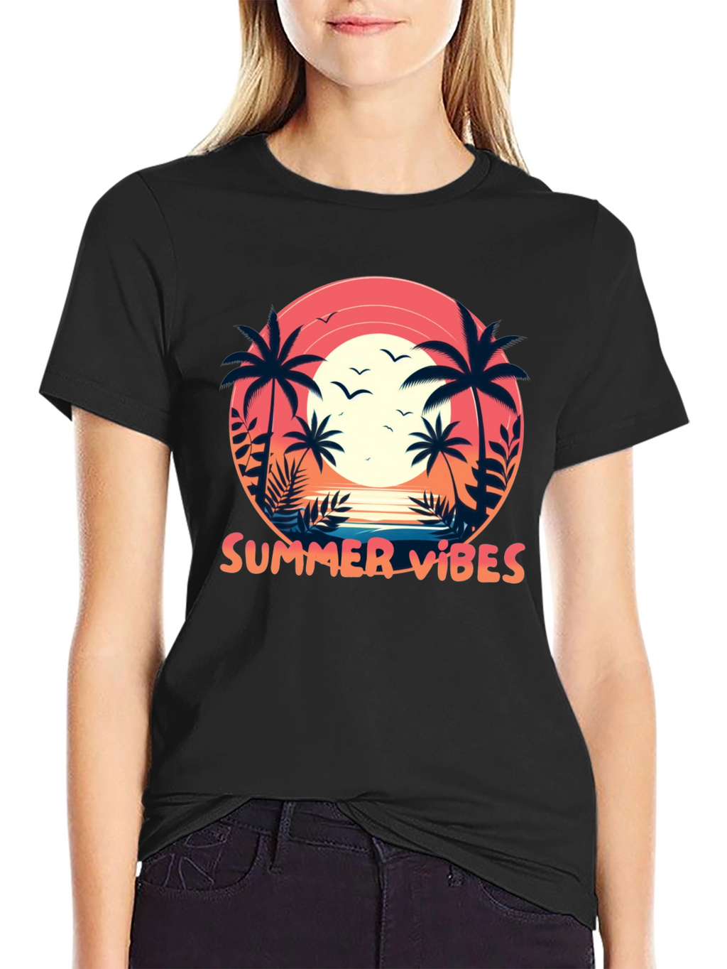 Summer Vibes Palm Tree T-Shirt