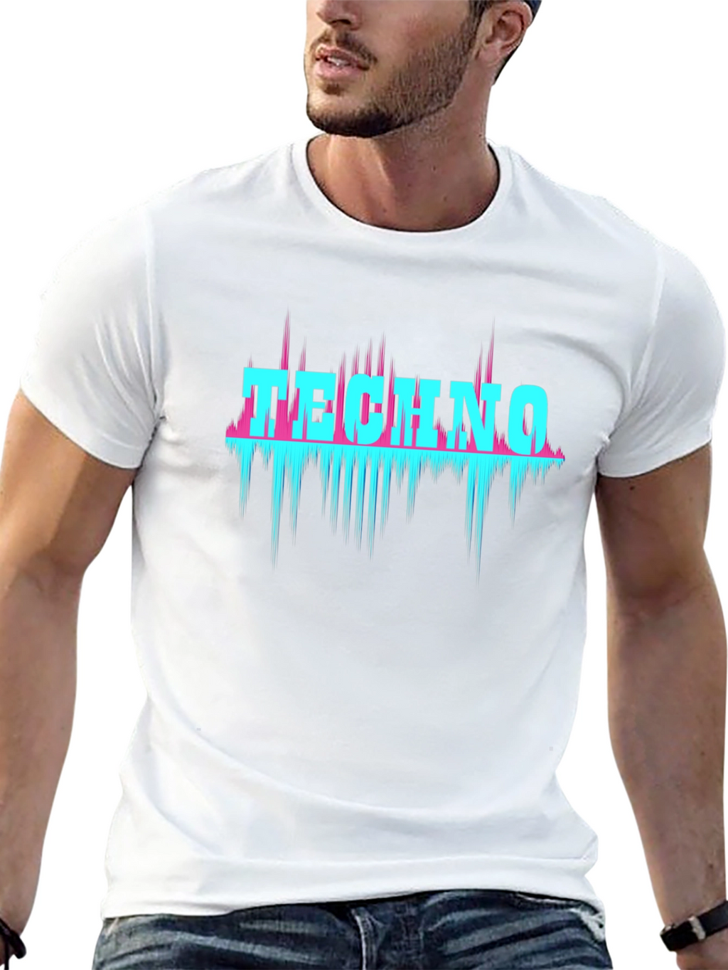 Techno Graphic Black T-Shirt