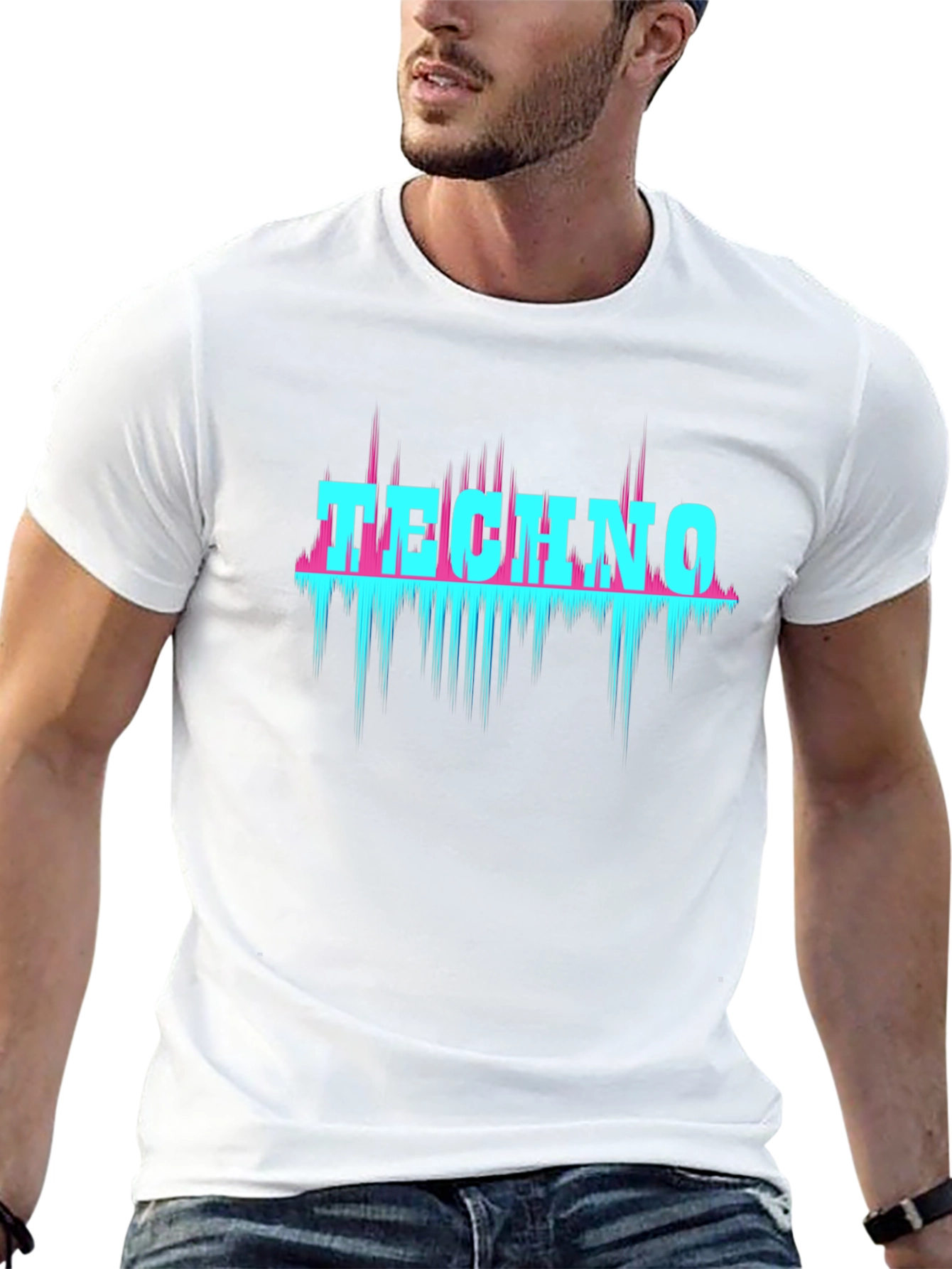 Techno Graphic Black T-Shirt