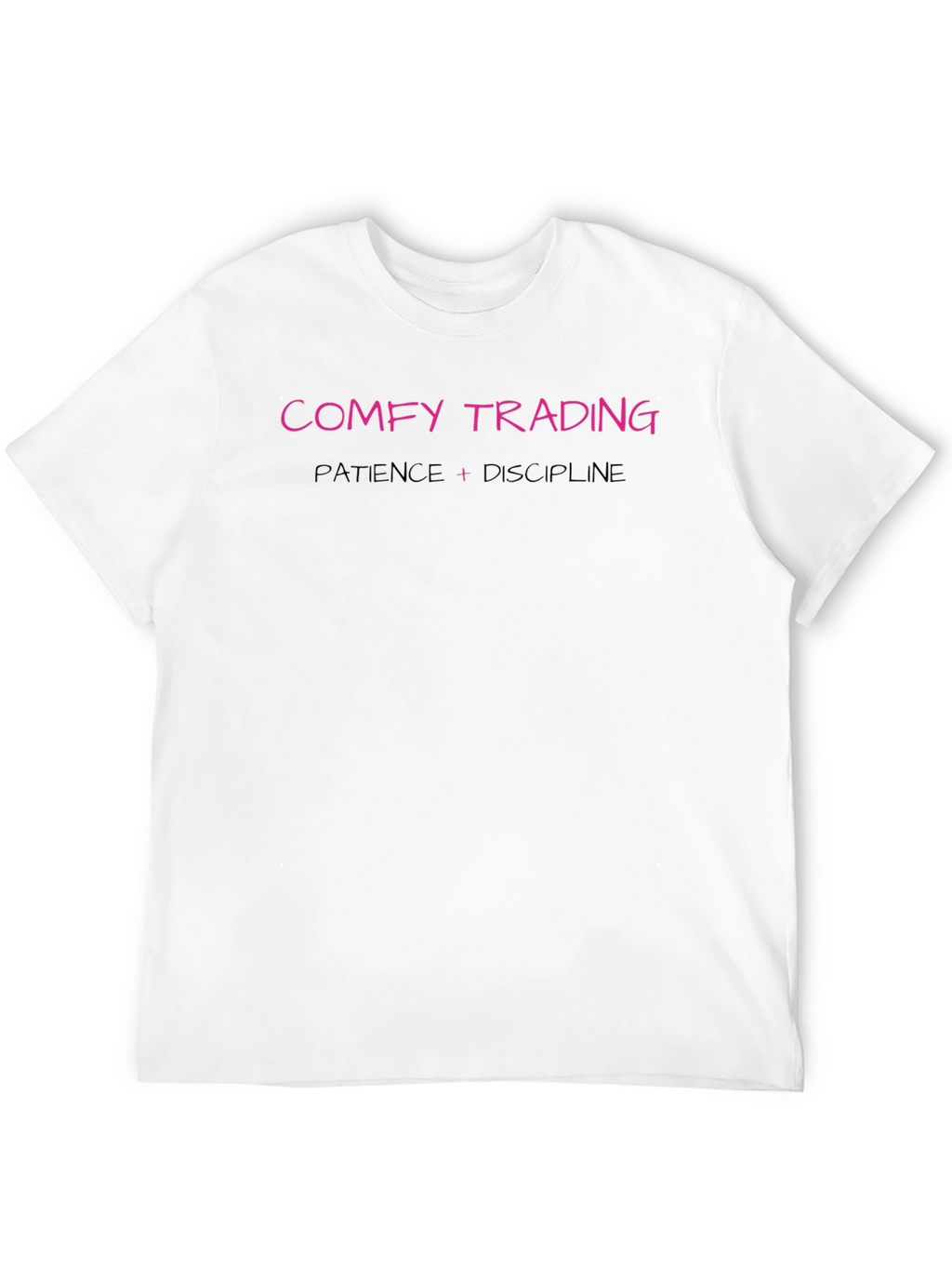 Comfy Trading Black Tee: Patience & Discipline