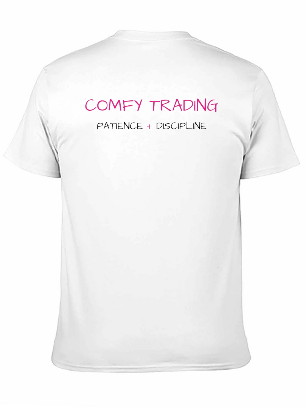 Comfy Trading Black Tee: Patience & Discipline
