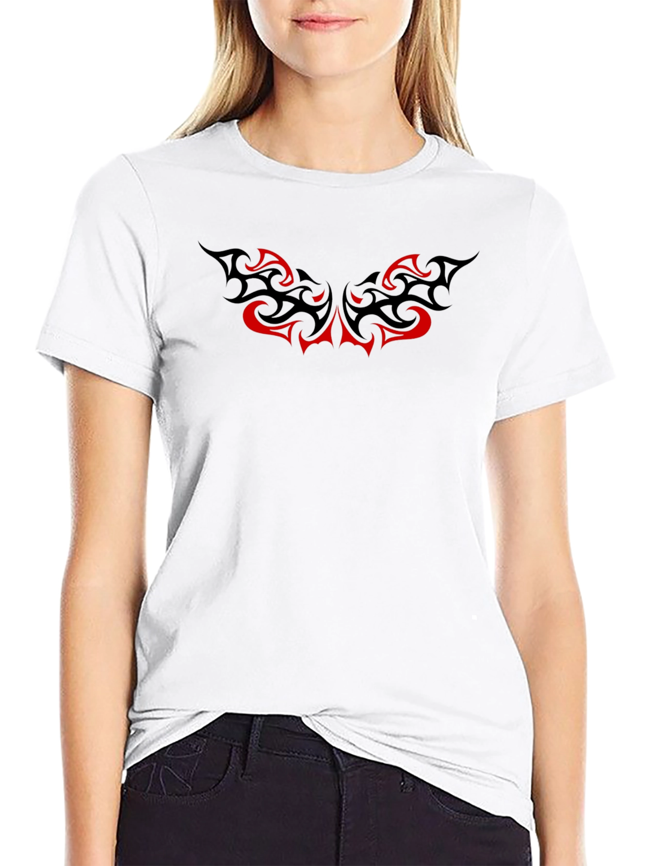 Tribal Tattoo Graphic Black T-Shirt