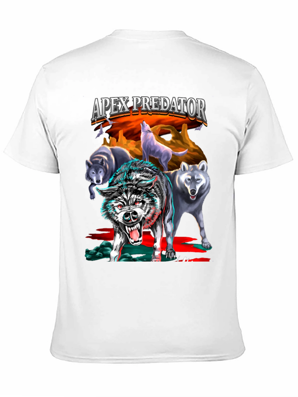 Apex Predator Wolf Pack Graphic T-Shirt