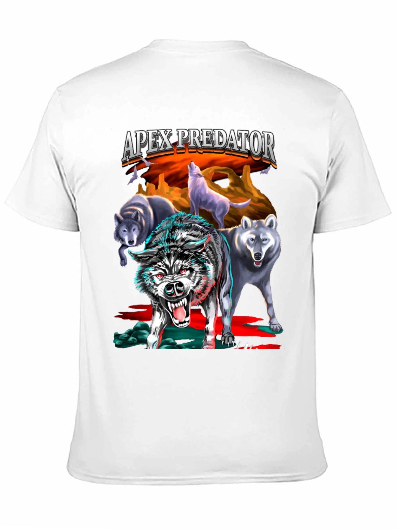 Apex Predator Wolf Pack Graphic T-Shirt