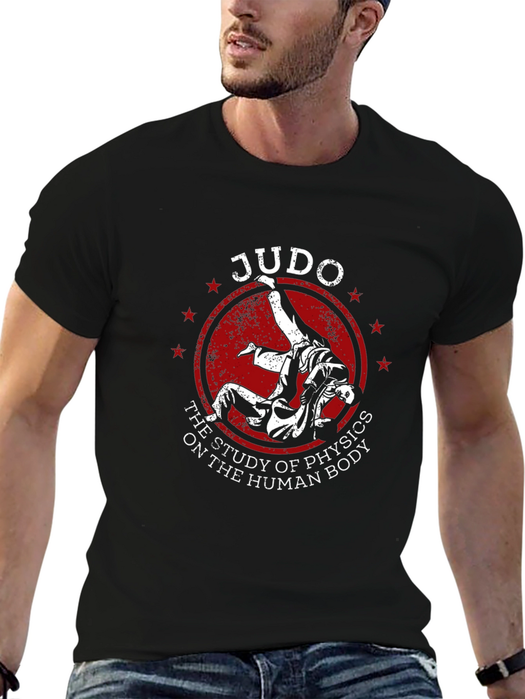 Judo Physics Graphic Black T-Shirt
