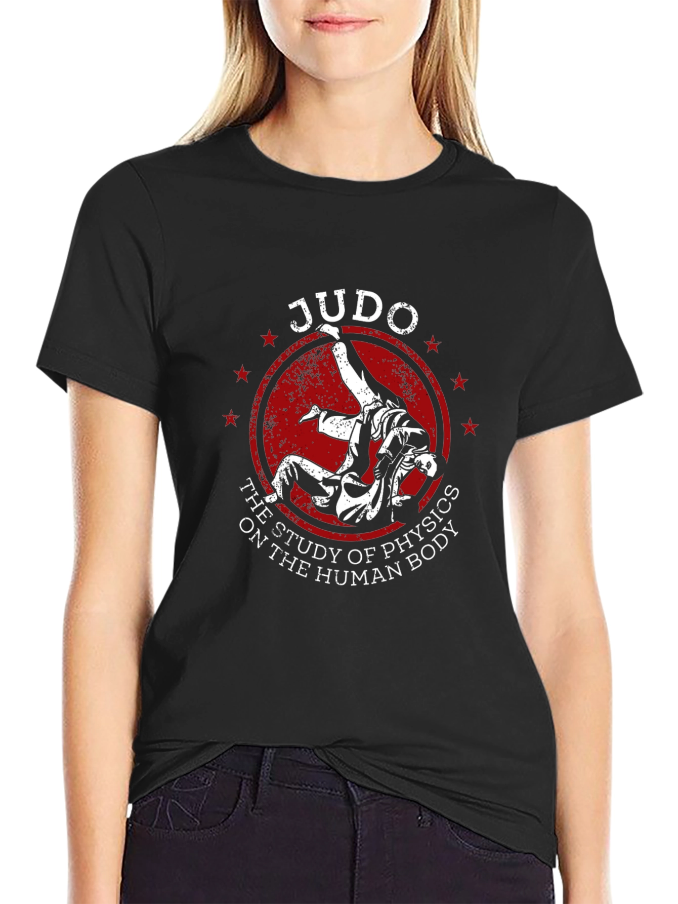 Judo Physics Graphic Black T-Shirt