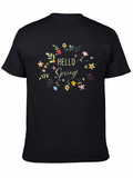 Hello Spring Floral Graphic T-Shirt