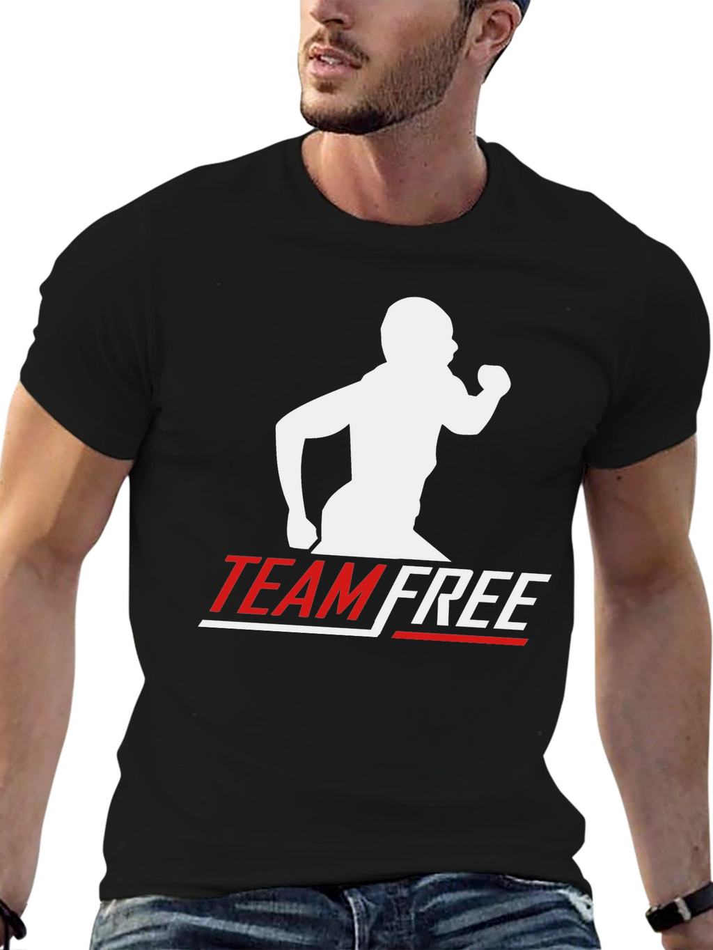 Team Free Black T-Shirt