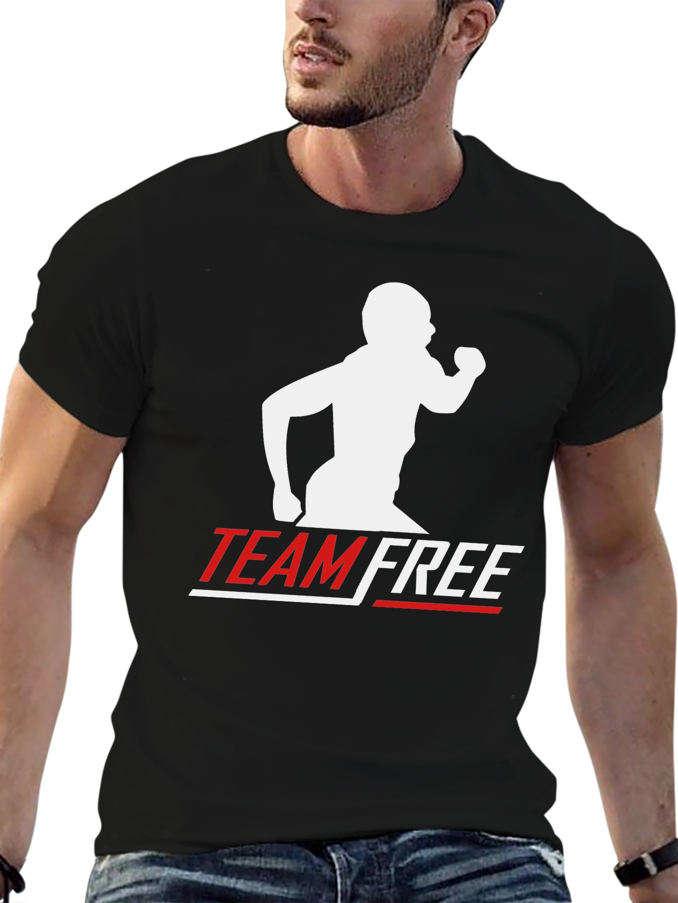 Team Free Black T-Shirt