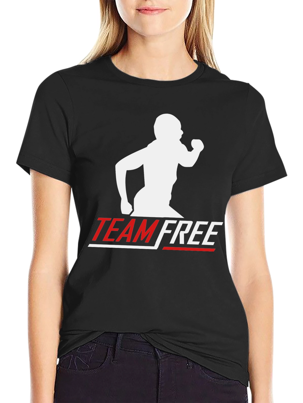 Team Free Black T-Shirt