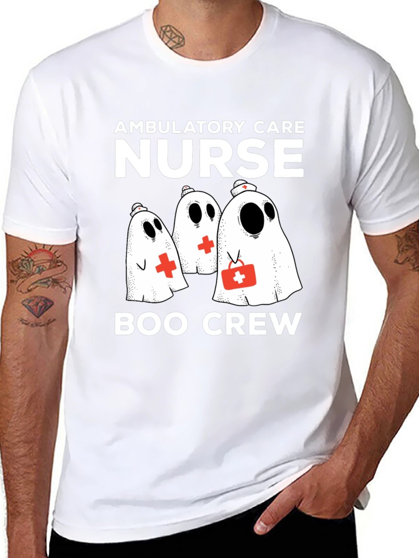 Ambulatory Care Nurse Boo Crew Halloween T-Shirt
