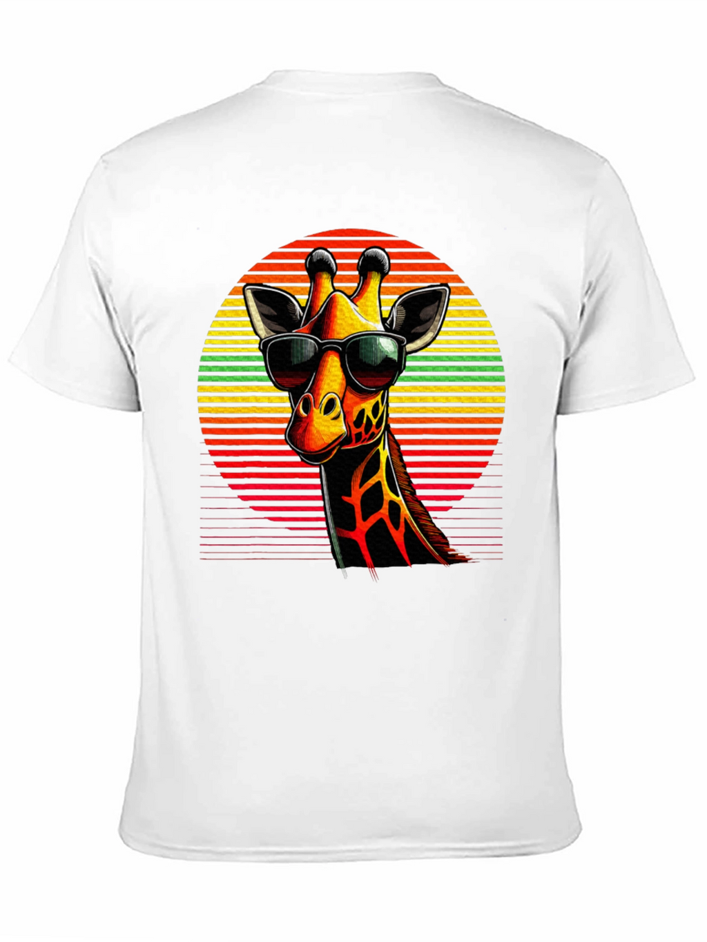 Cool Giraffe Graphic Tee - Stylish Black T-Shirt