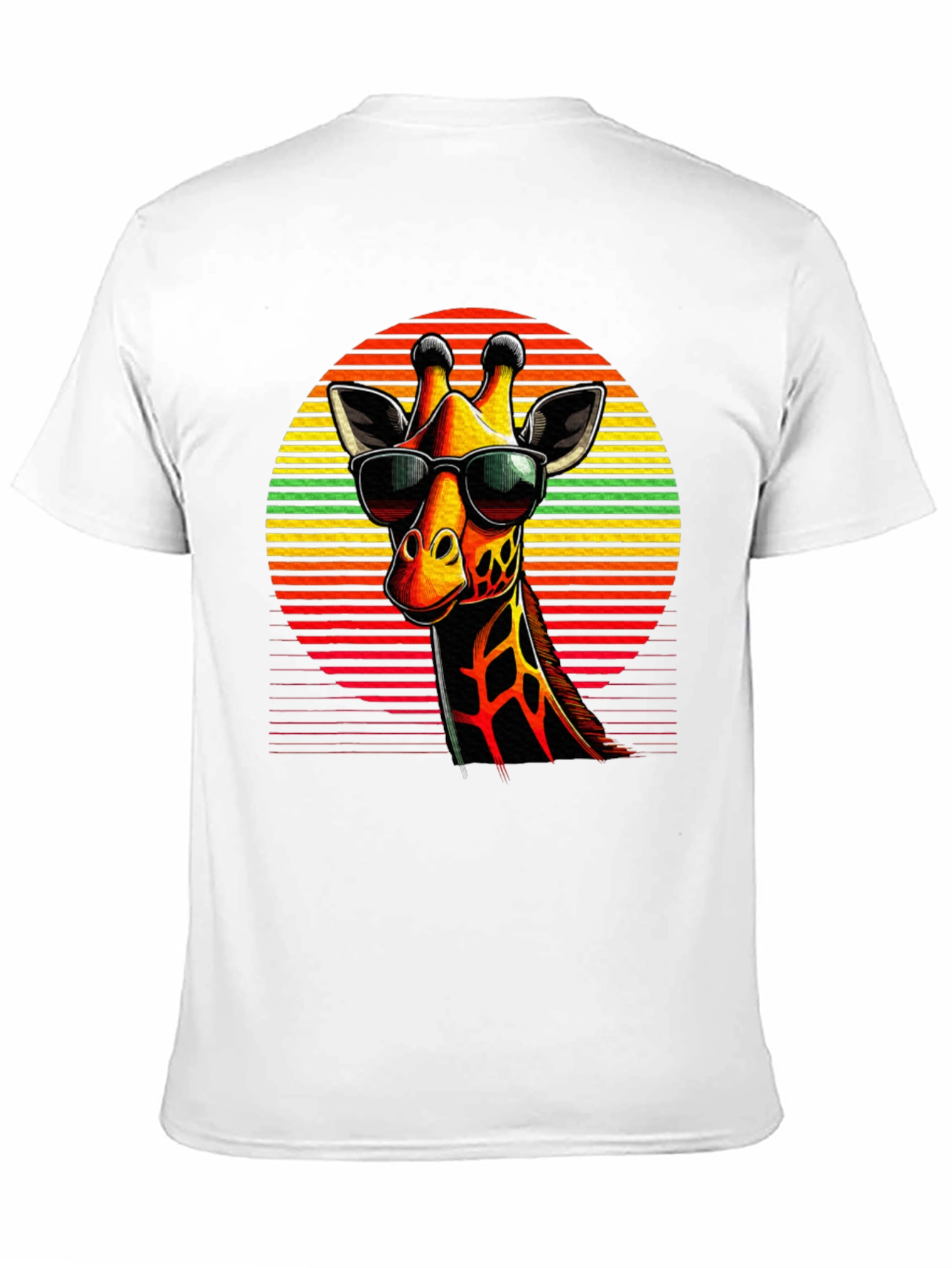 Cool Giraffe Graphic Tee - Stylish Black T-Shirt