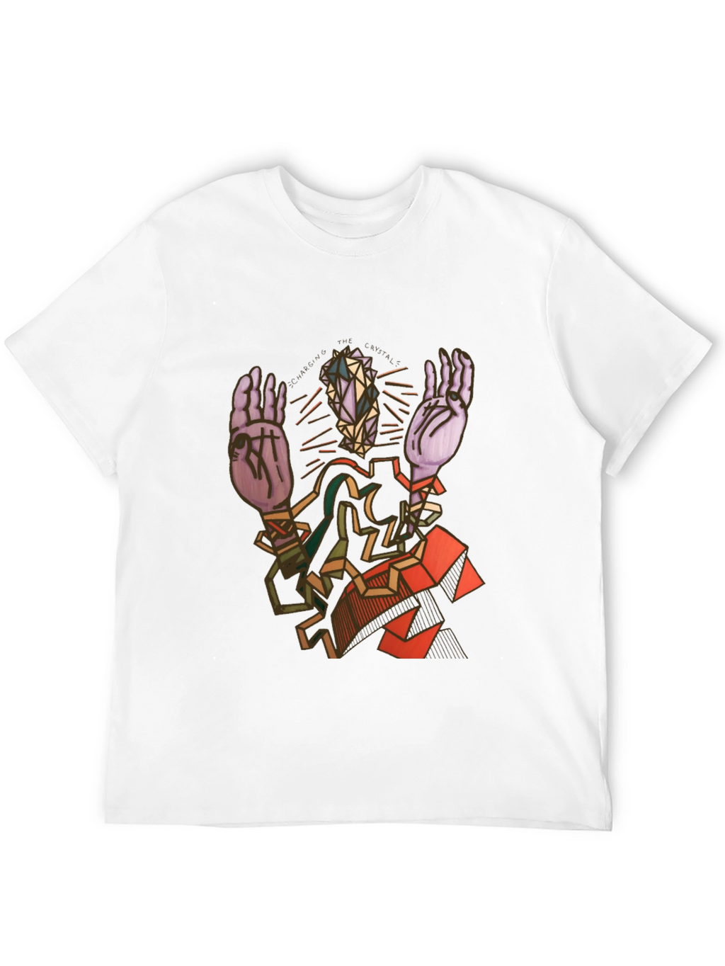 Abstract Geometric Figure Graphic Tee