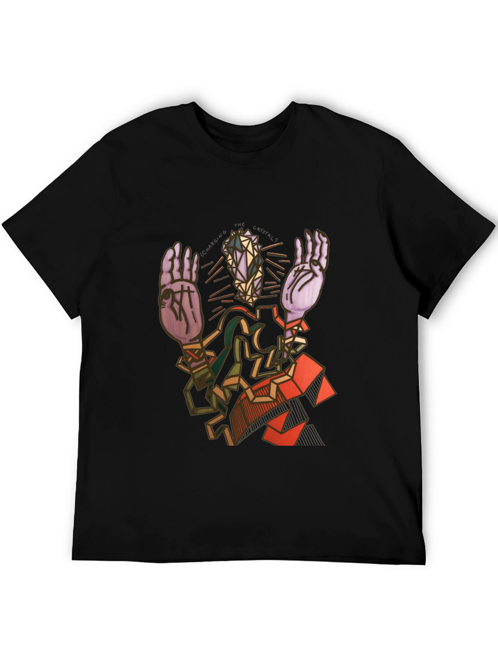 Abstract Geometric Figure Graphic Tee