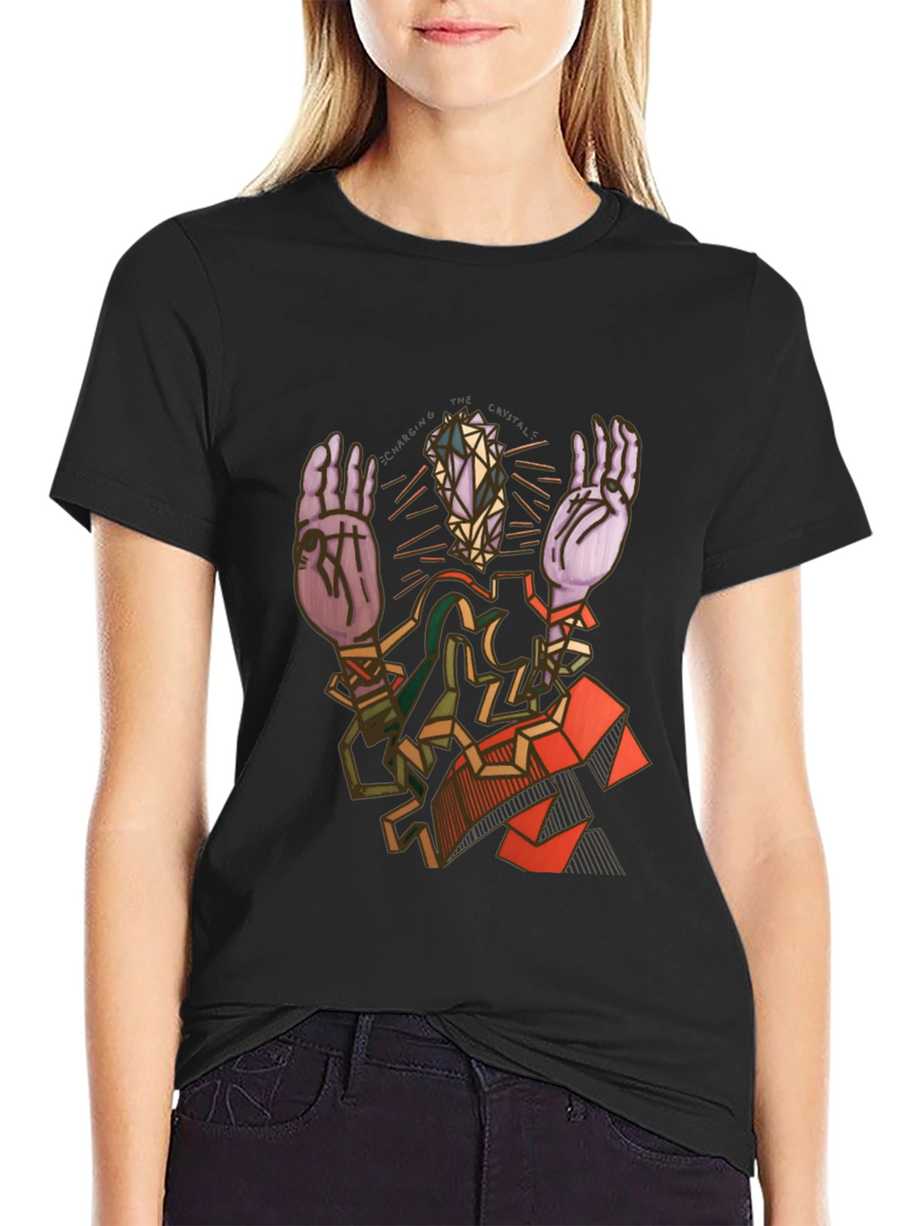 Abstract Geometric Figure Graphic Tee