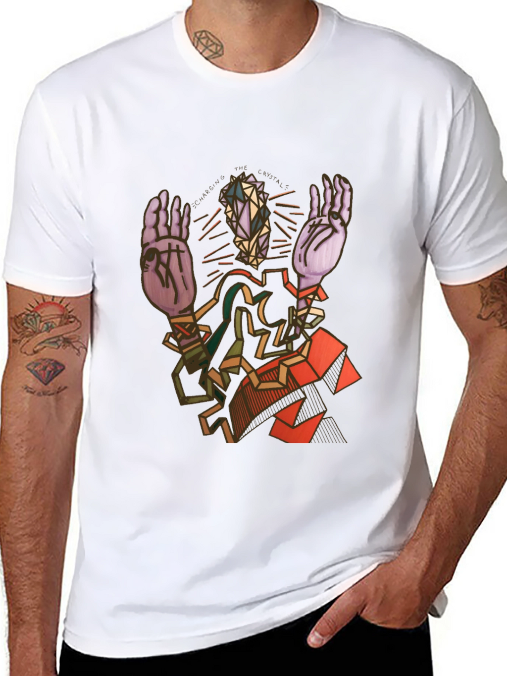 Abstract Geometric Figure Graphic Tee