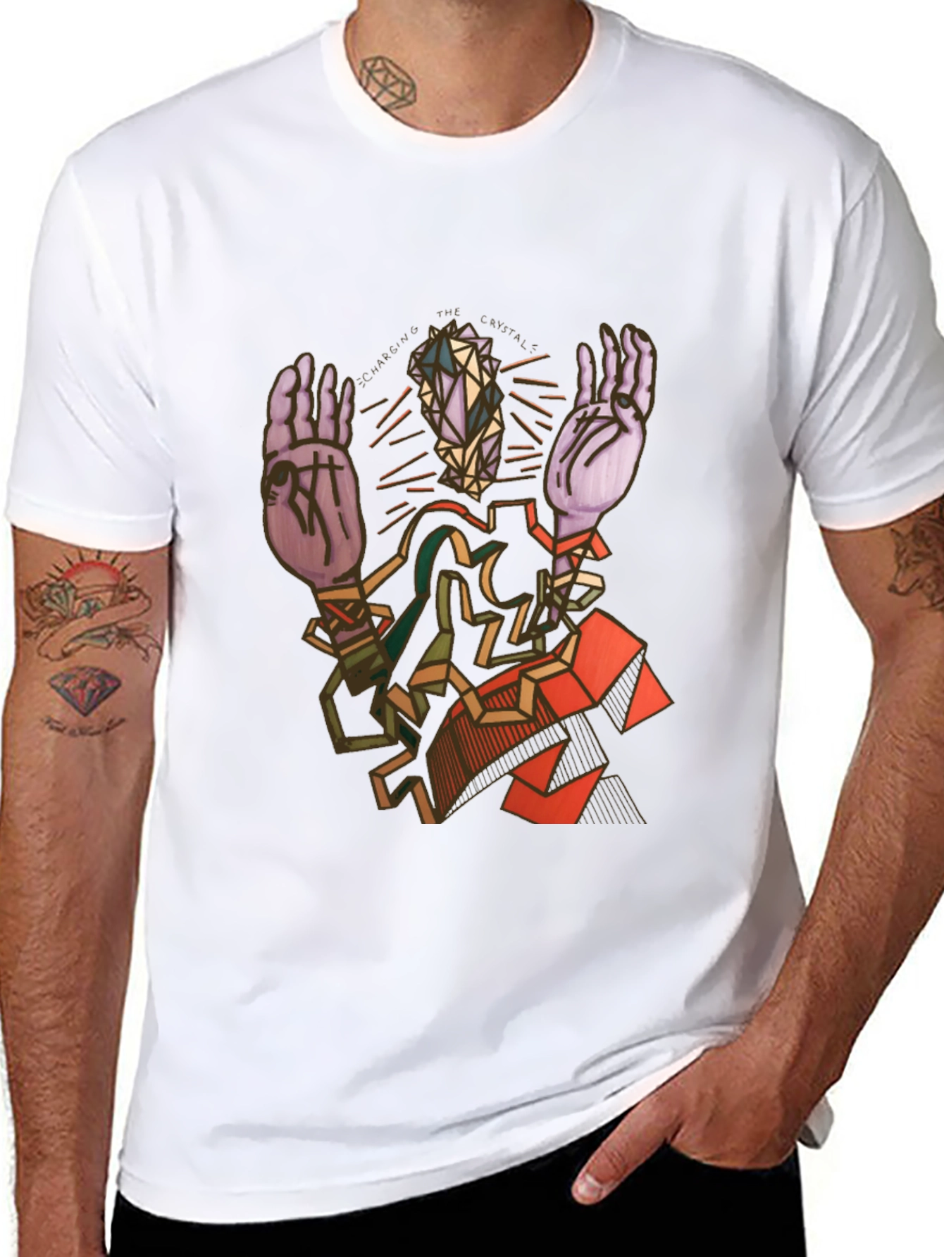 Abstract Geometric Figure Graphic Tee