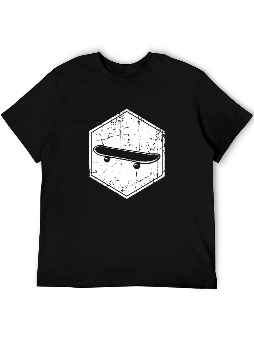 Skateboard Graphic Black T-Shirt