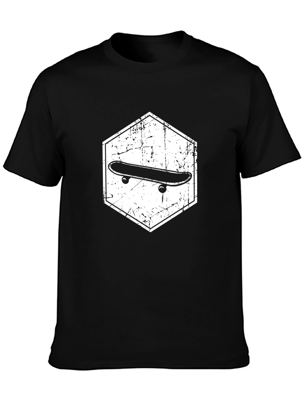 Skateboard Graphic Black T-Shirt