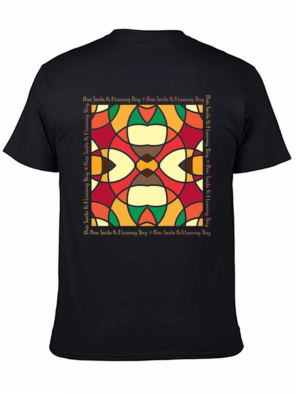 Abstract Stained-Glass Style Graphic Tee