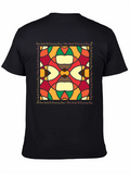 Abstract Stained-Glass Style Graphic Tee