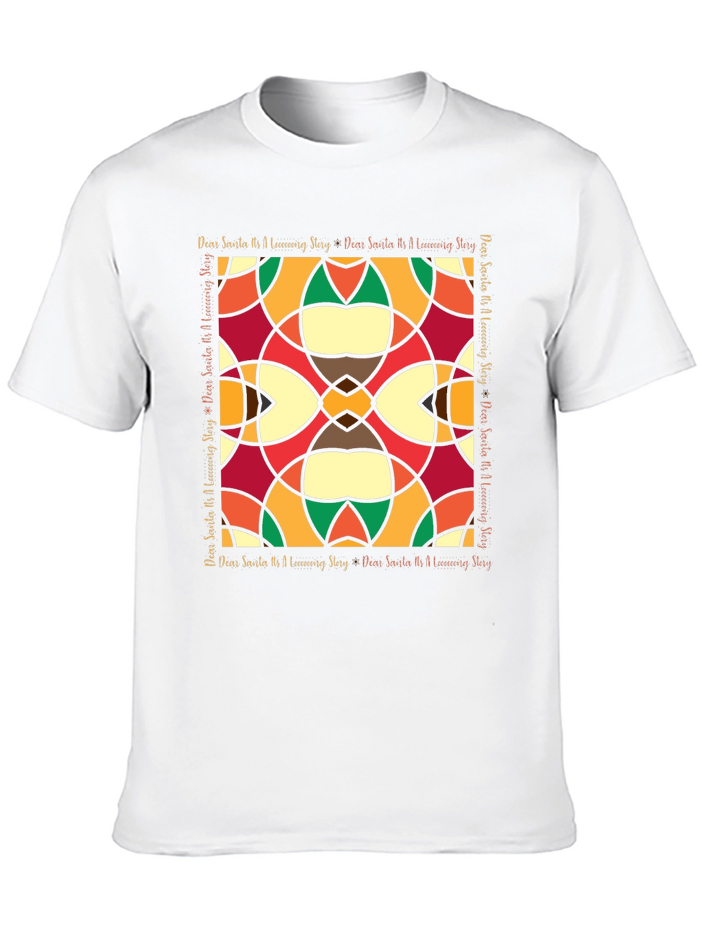 Abstract Stained-Glass Style Graphic Tee