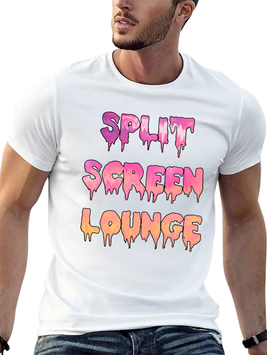 Split Screen Lounge Graphic Tee