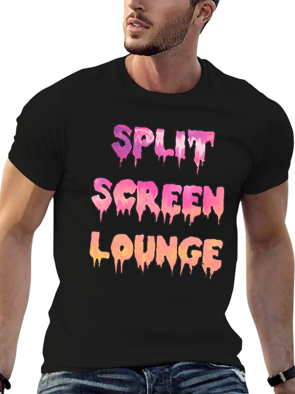 Split Screen Lounge Graphic Tee