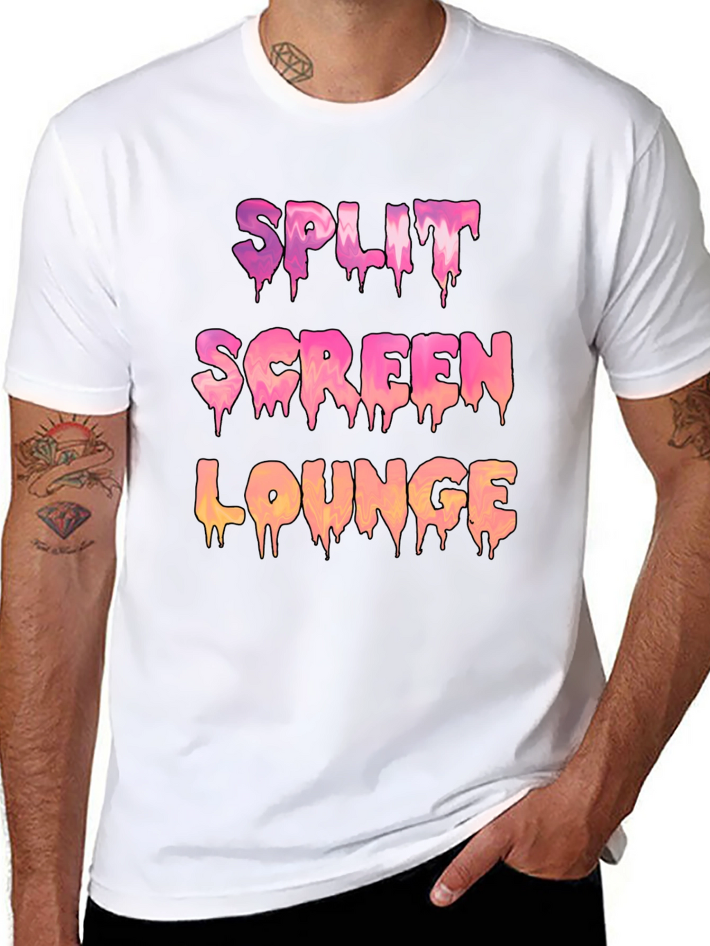 Split Screen Lounge Graphic Tee