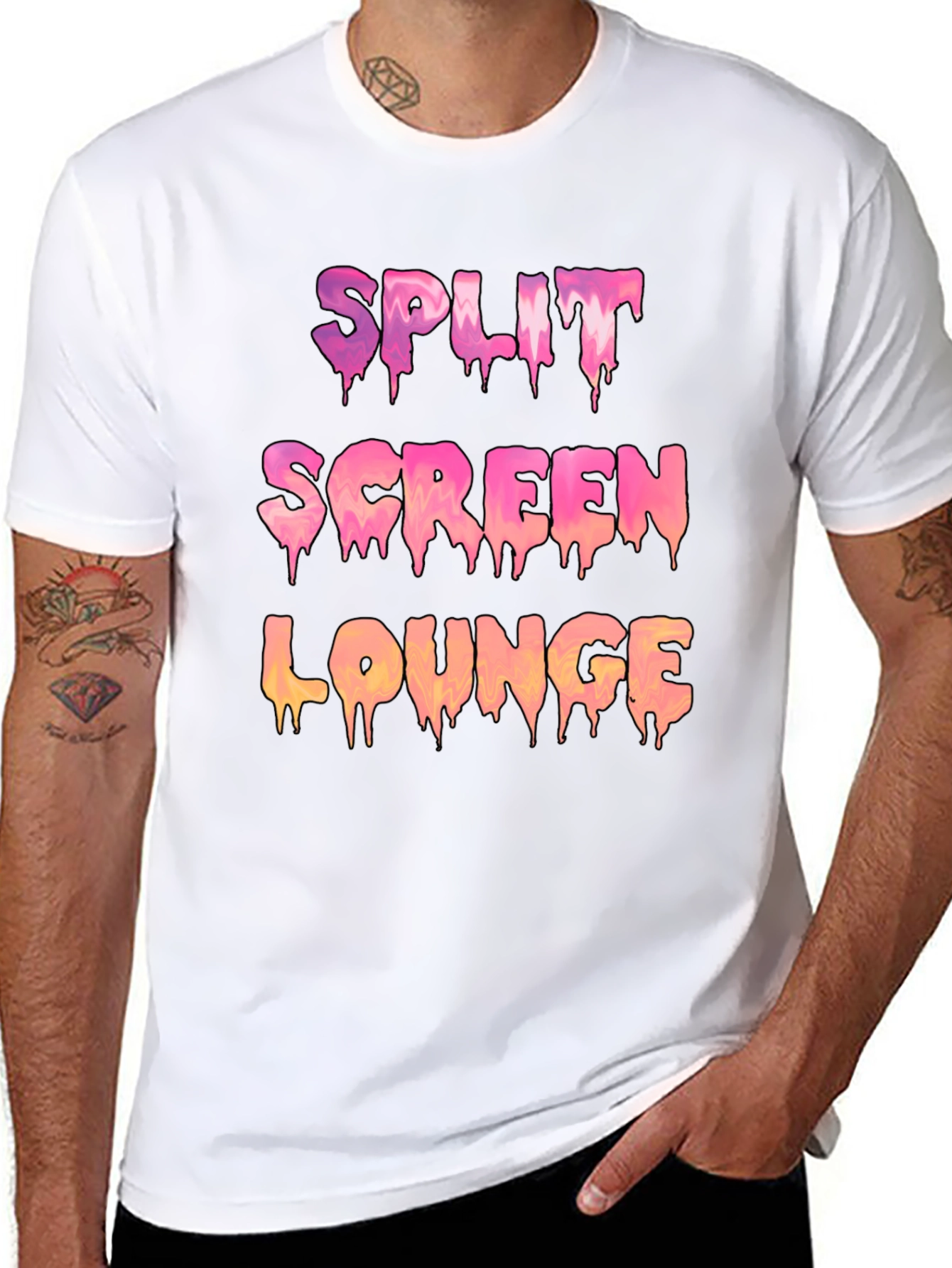 Split Screen Lounge Graphic Tee