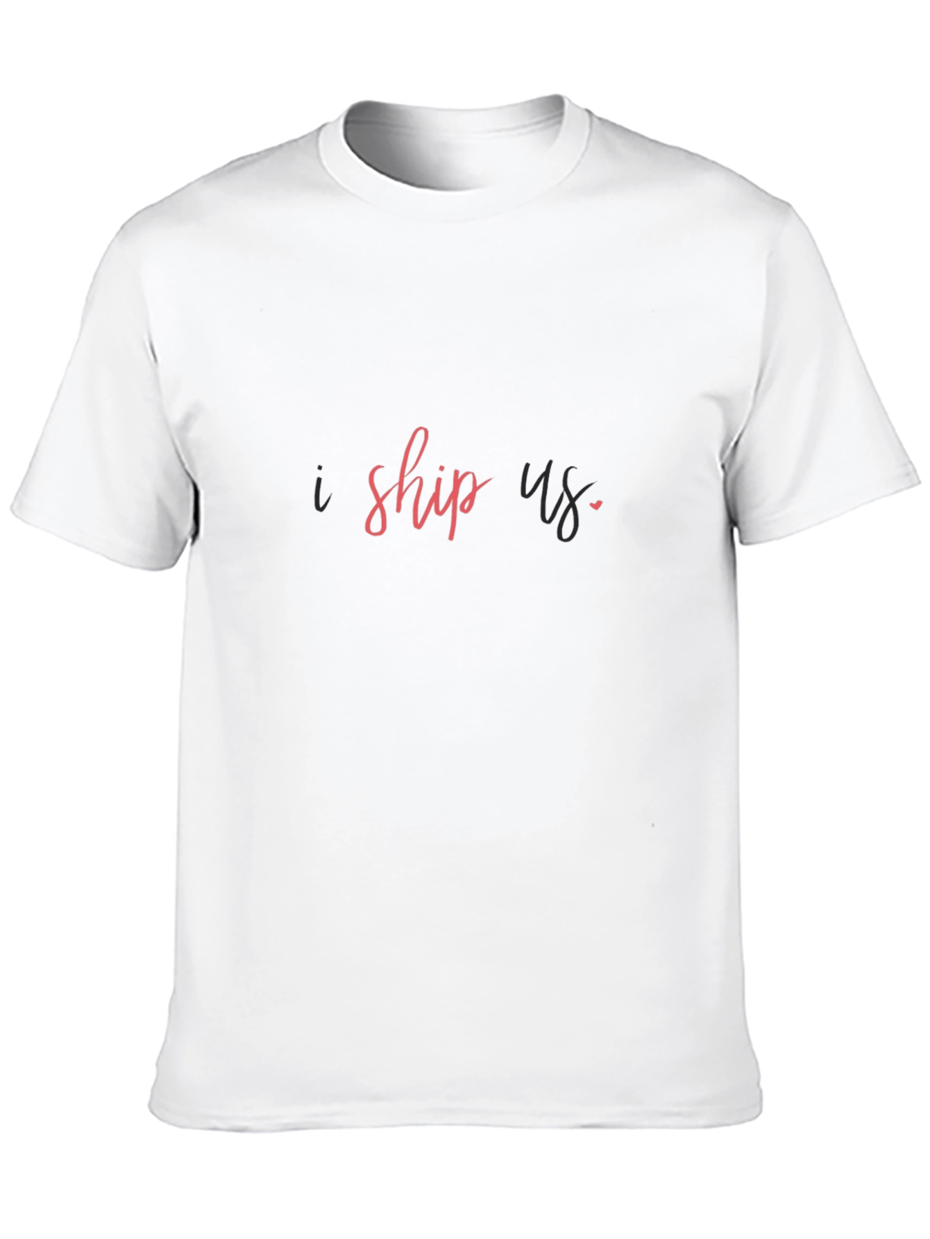 I Ship Us Graphic Tee - Trendy Black T-Shirt