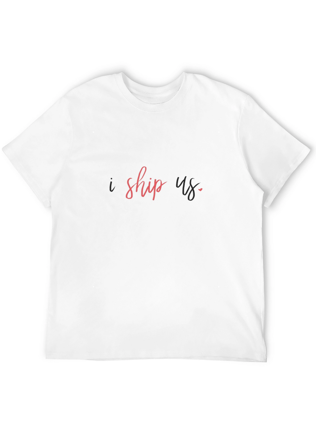 I Ship Us Graphic Tee - Trendy Black T-Shirt