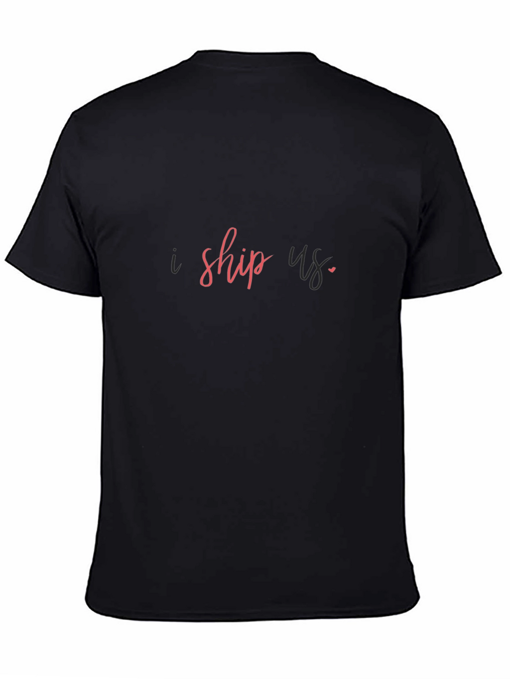 I Ship Us Graphic Tee - Trendy Black T-Shirt