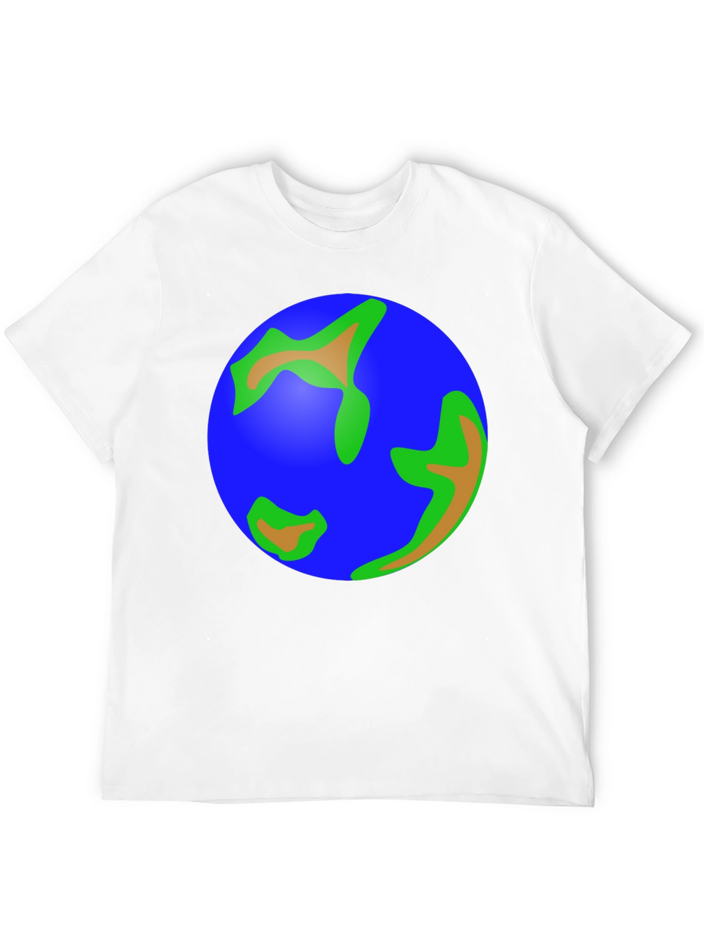 Earth Graphic Tee - Black Cotton T-Shirt