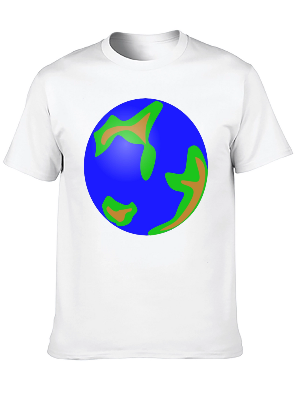 Earth Graphic Tee - Black Cotton T-Shirt