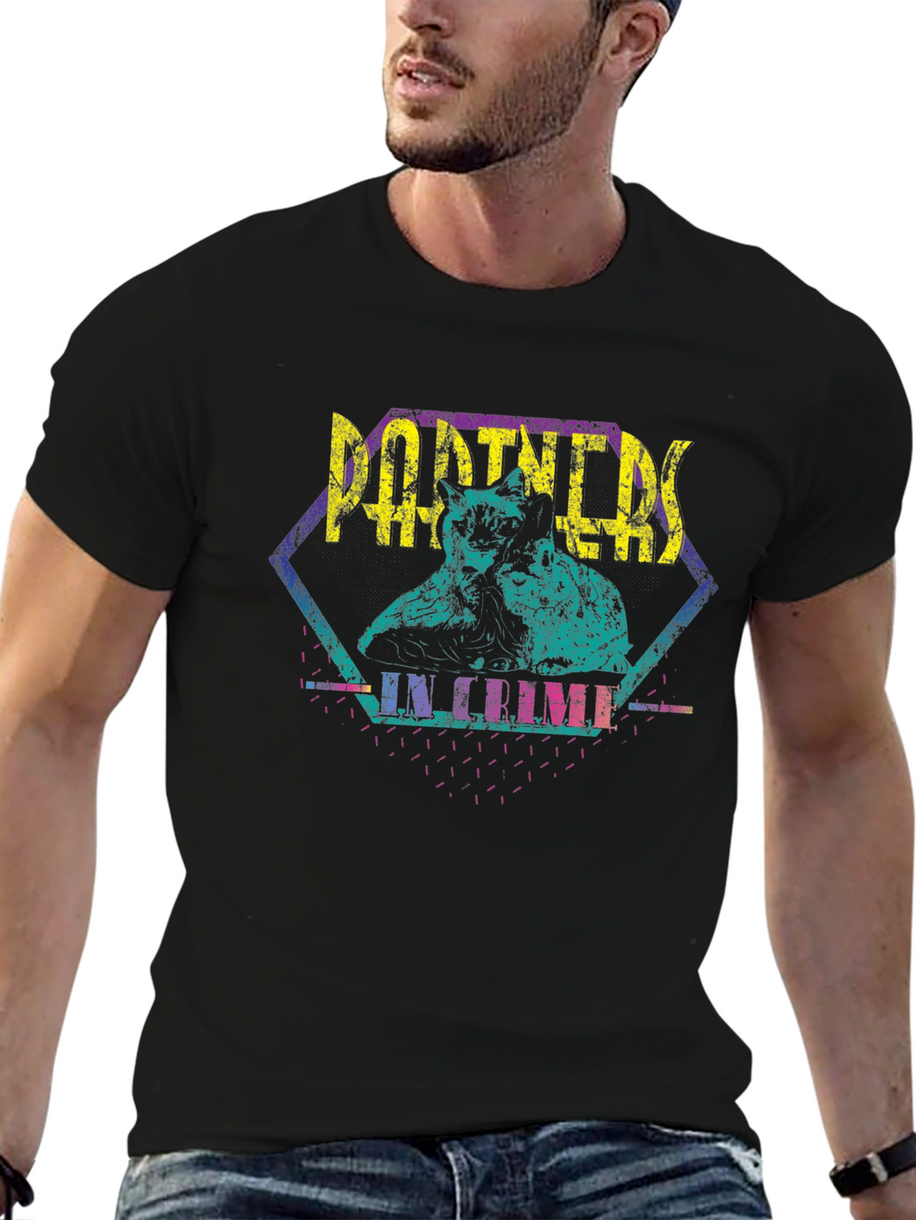 Partners in Crime Retro Graphic T-Shirt