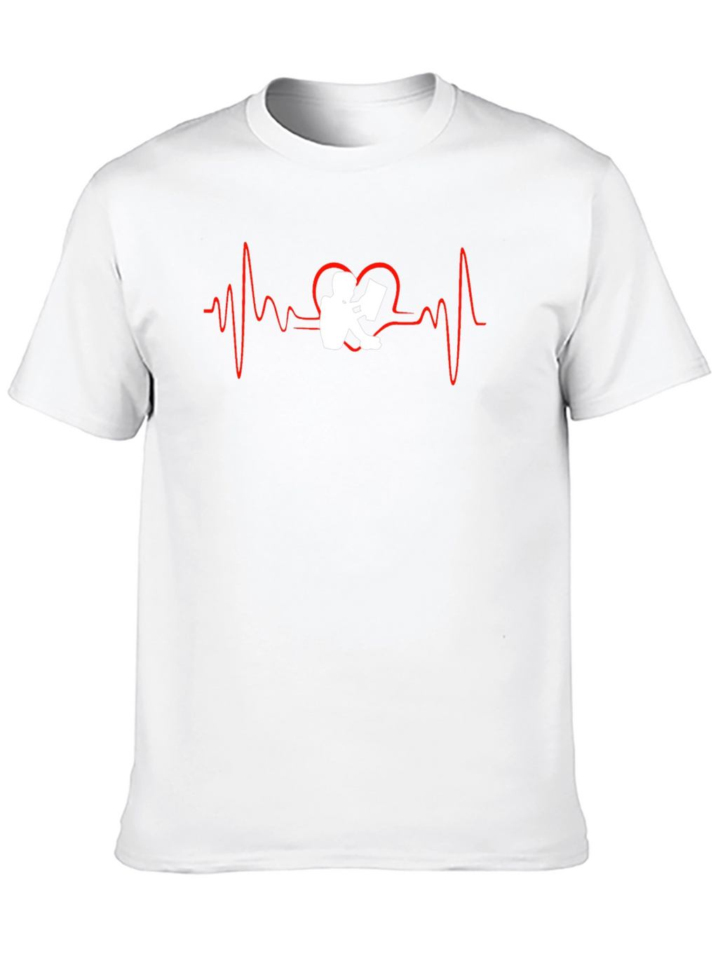 Heartbeat Reader Black T-Shirt