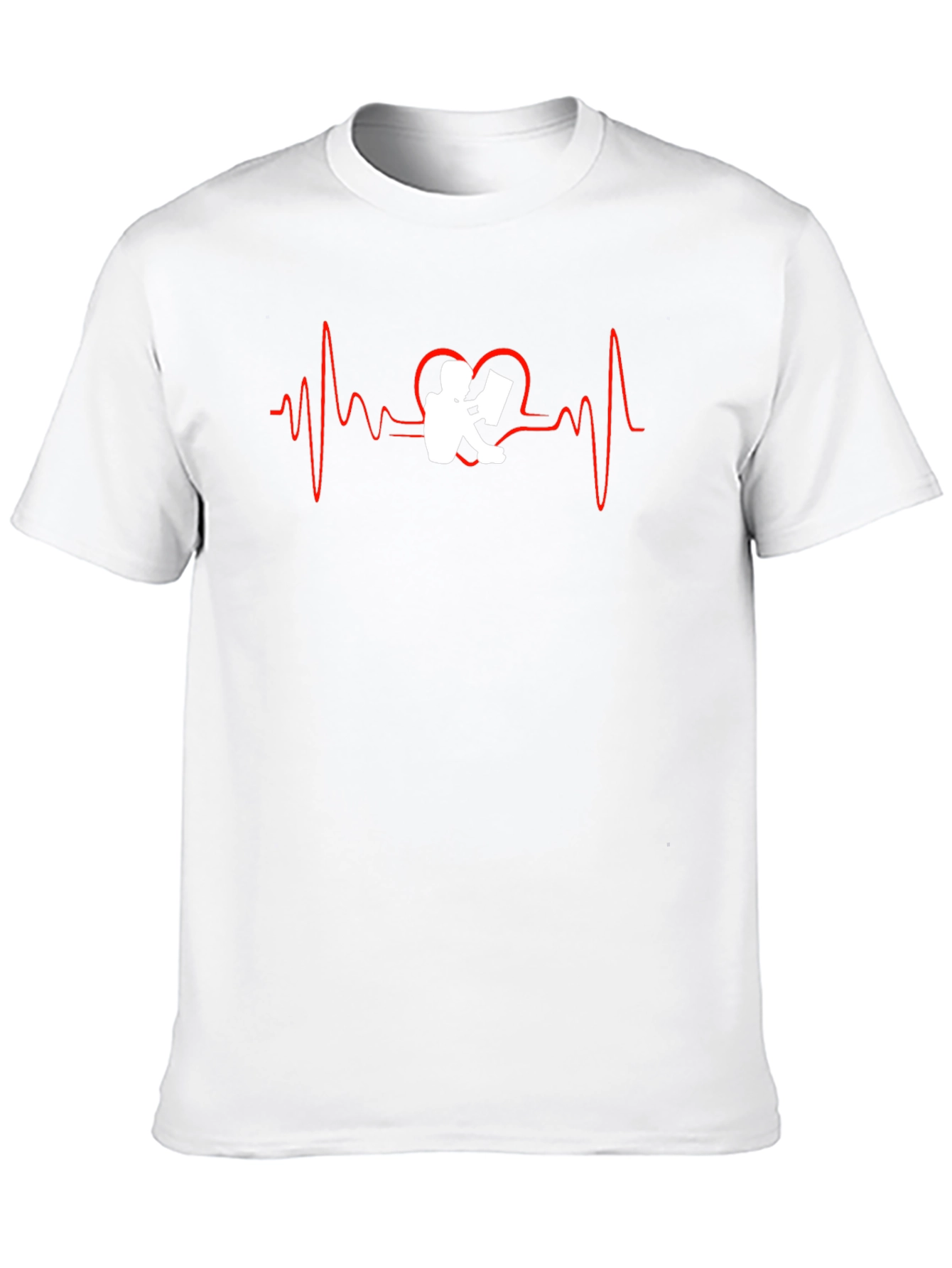 Heartbeat Reader Black T-Shirt