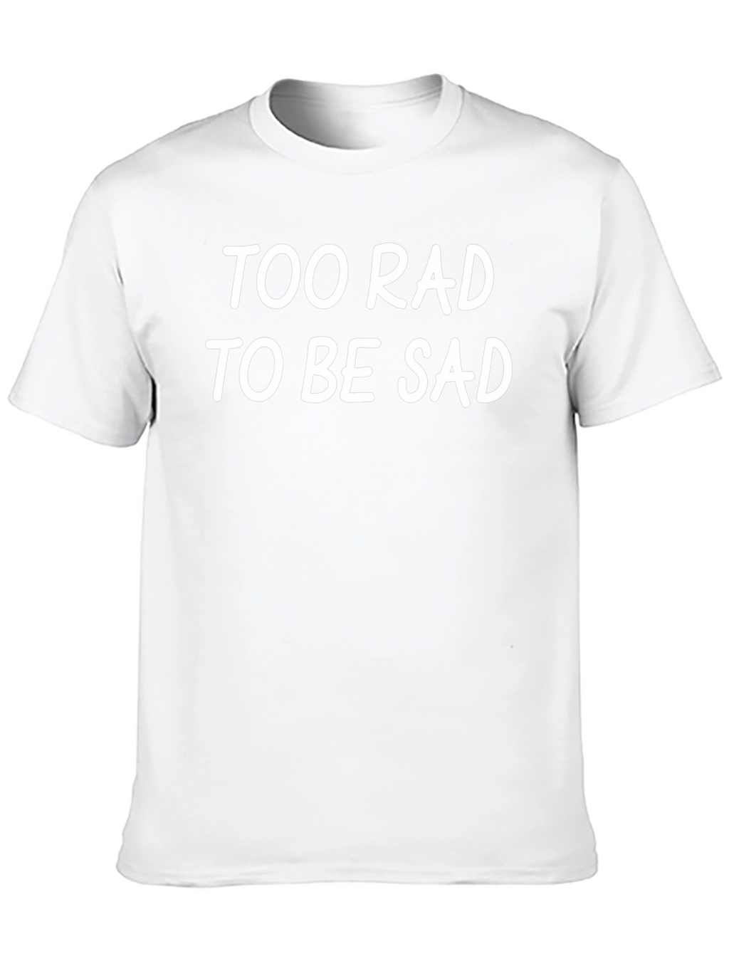 Too Rad to Be Sad Graphic Tee - Black