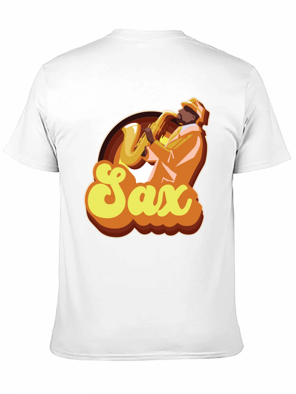 Retro Saxophone Player Graphic T-Shirt